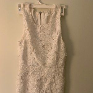 White ASTR floral embellished Dress